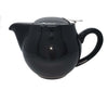 900ml Aran Mór Ceramic black Teapot Stainless Steel Lid Teapot with removable Stainless Steel Mesh Infuser for use with loose tea - McEntee's Te