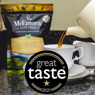 Our Irish Afternoon Blend Tea wins a Great Taste Gold Star Award 2021
