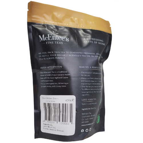 Tè pomeridiano irlandese 250g (100 tazze) - McEntee's Tea