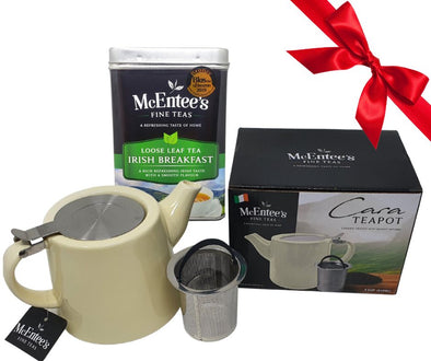 Juego de regalo de tetera irlandesa para amantes del té: ¡té fácil para dos!