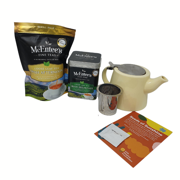 Set de regalo de girasol - Orgullosamente apoyando a Irish Hospice Foundation - McEntee's Tea