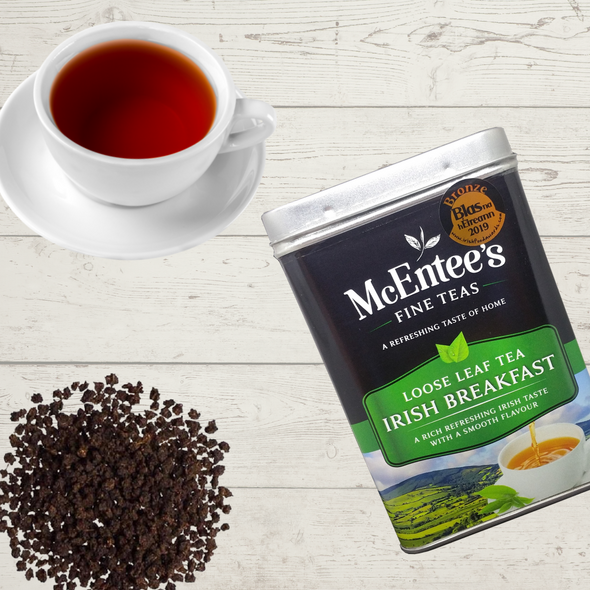 Irish Breakfast Tea 500g Tin Twin Pack, Loose Tea, Blended in Ireland.