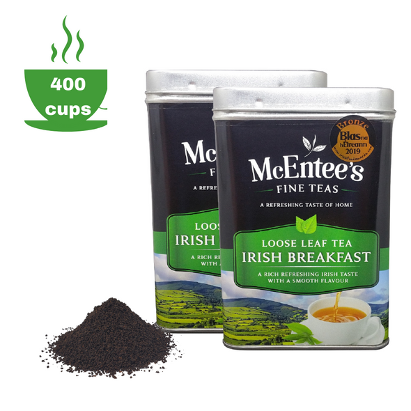 Boîte de 500 g de thé irlandais pour le petit-déjeuner (200 tasses) - McEntee's Tea