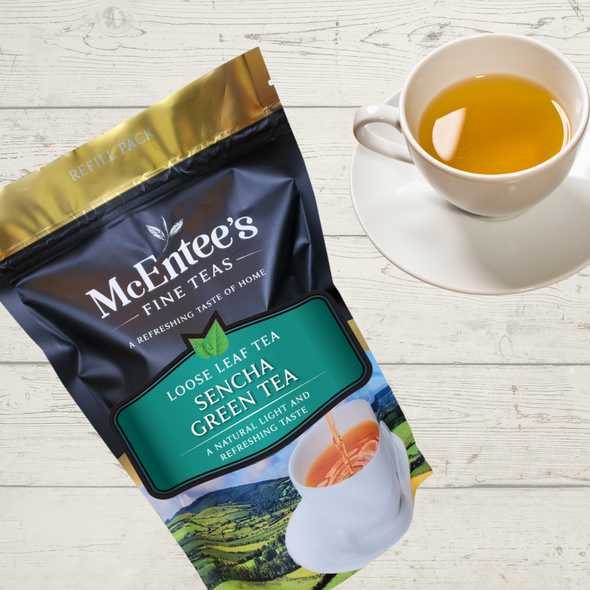 Té verde sencha ecológico de McEntee 150g (70 tazas de té) - McEntees Tea